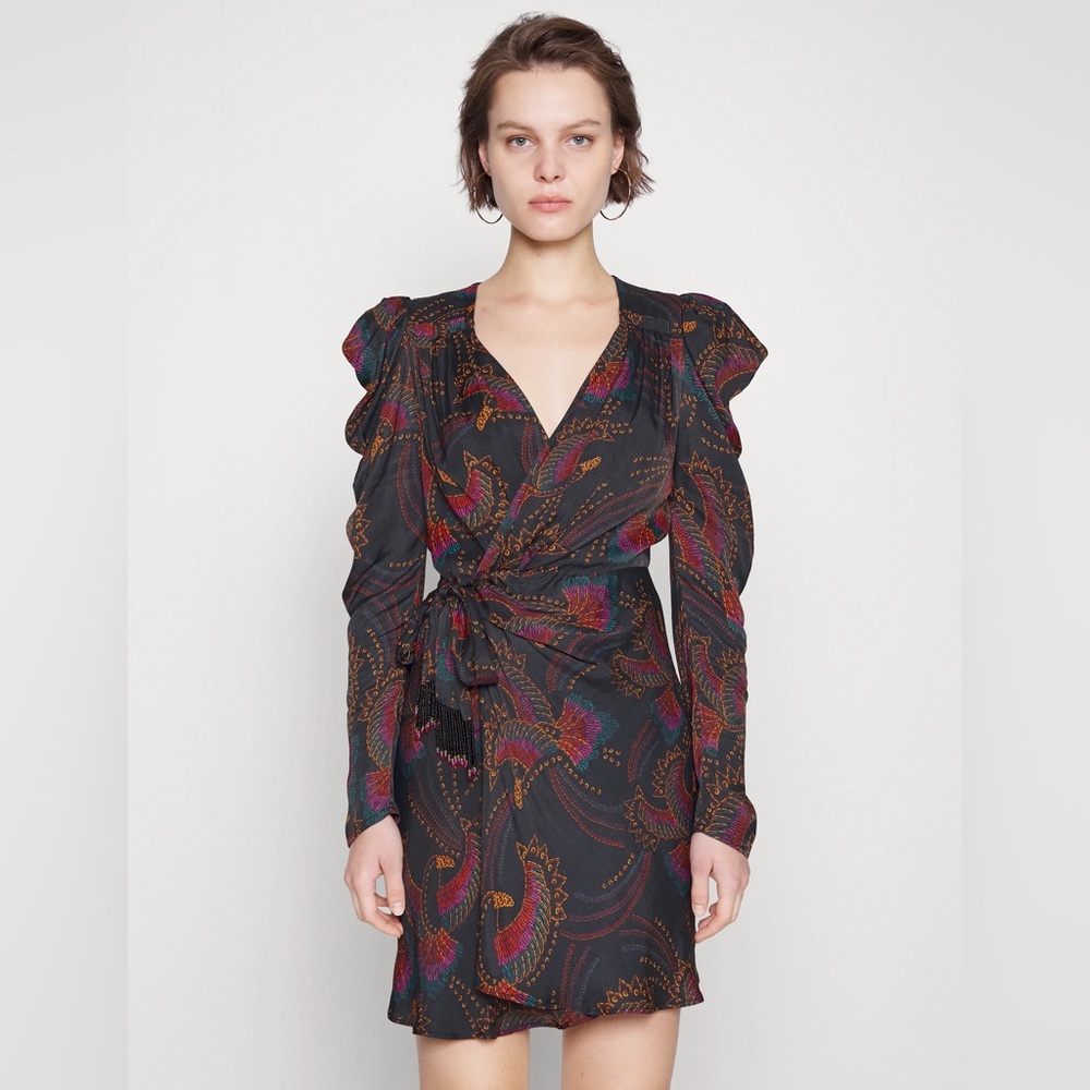 FARM Rio Multicolor Long Sleeve Dress